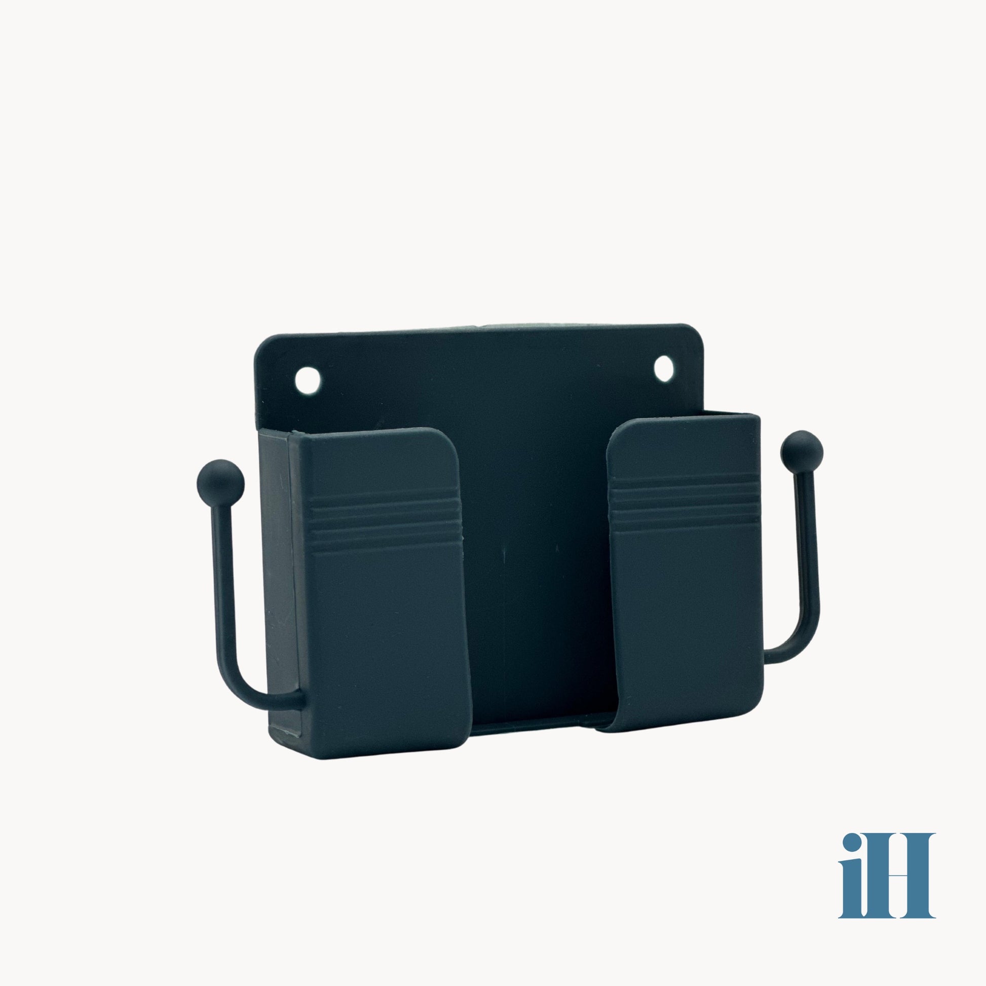 Wall-Mounted Phone & Remote Holder – Punch-Free Plastic Organizer